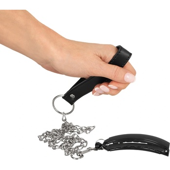 Image 1 of Bad Kitty Pussy Clamp with Leash Black