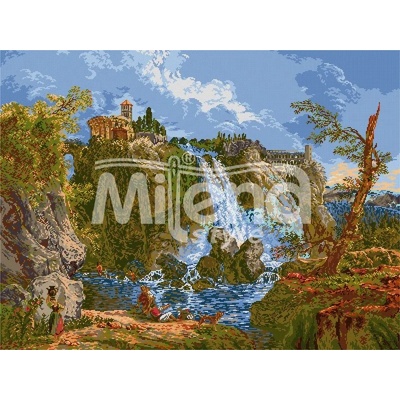 Milena Style Водопад - гоблен със схема конци Ariadna 1: 4