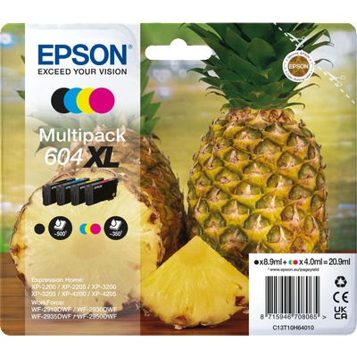 Epson Комплект 4 глави за Epson WorkForce WF-2930/Expression Home XP-4200/XP-3200/XP-2200 Series - Ink - /604XL/ / C13T10H64010 - BK/C/M/Y - XL - Multipack - PN C13T10H64010 (C13T10H64010)