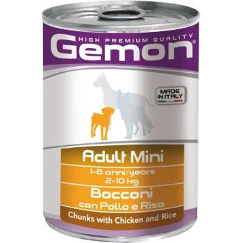 Gemon Monge Gemon Adult Mini chicken & rice - мека храна за кучета от дребните породи, в зряла възраст, с пилешко и ориз, 415 гр
