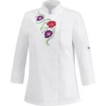 Egochef Дамска готварска куртка Flowers White - 100% памук (1003 001A)