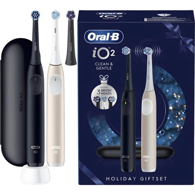 Oral-B iO Series 2 Duo Night Black & Calm Pink Xmas set