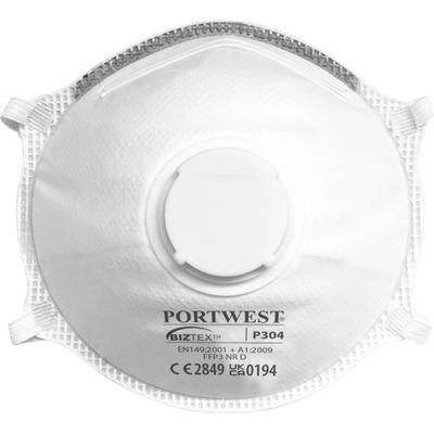 Portwest P304 respirátor FFP3 biela/biela biela UNI 10 ks
