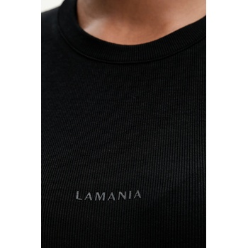 La Mania Рокля La Mania в черно дълга с кройка по тялото LEE (LEE)