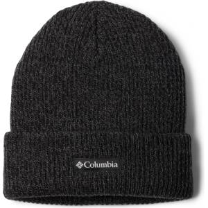 Columbia Зимна шапка (beanie) Columbia Whirlibird Cuffed Beanie - Black / Graphite Marled / Logo - размер One Size (204-6814-1811)