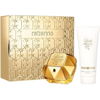 Paco Rabanne Lady Million Подаръчен комплект за жени Размер EDP 80 ml + 100 ml лосион за тяло