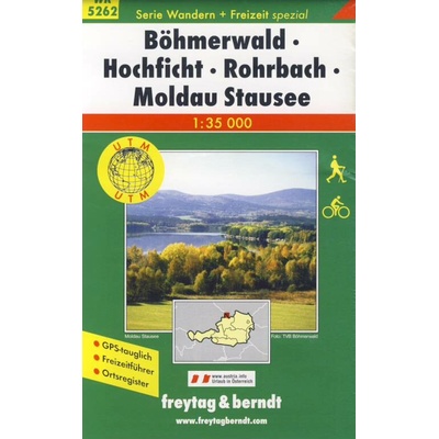 Turistická mapa Böhmerwald-Hochficht-Rohrbach :