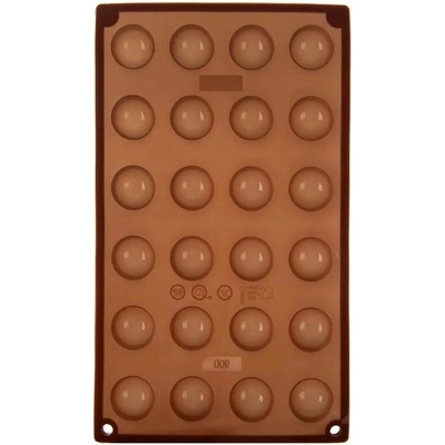 Orion forma silikon polokoule 24 hnědá ø2,8cm