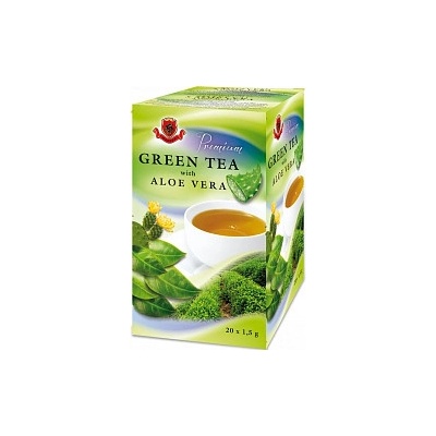 HERBEX PREMIUM Tea zelený čaj ALOE VERA 20 x 1,5 g
