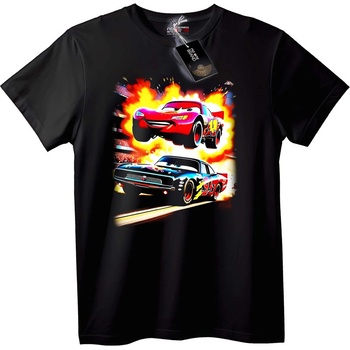 NOONEBRAND Тениска Коли Lightning McQueen - 2XL, Black