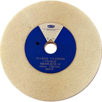 Tyrolit Brusný kotouč plochý 175 x 10 x 20 mm 99BA60J9V 40 T436259