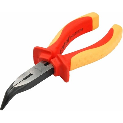 EXTOL Kliešte pologuľaté zahnuté 160mm, 1000V