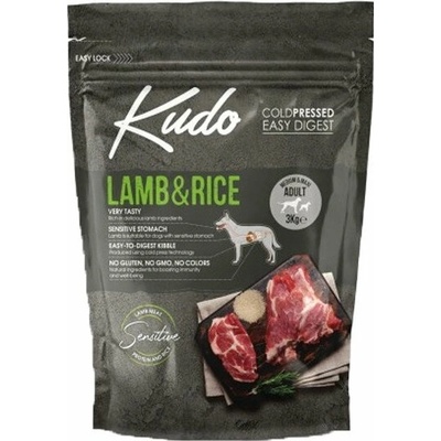 Kudo dog Medium Adult Jahňa a ryža 3 kg