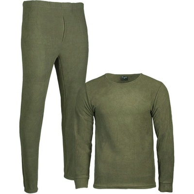 MIL-TEC spodní prádlo THERMOFLEECE bez límečku ZELENÉ