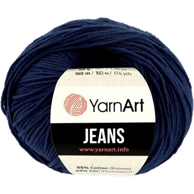 YarnArt Jeans 54 navy modrá