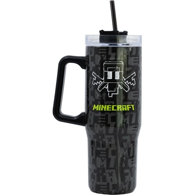 Stor Nerezový termohrnček s slamkou Minecraft 940 ml