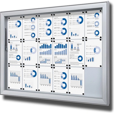 Jansen Display Exteriérová vitrína 18 x A4 1452 x 1054 mm