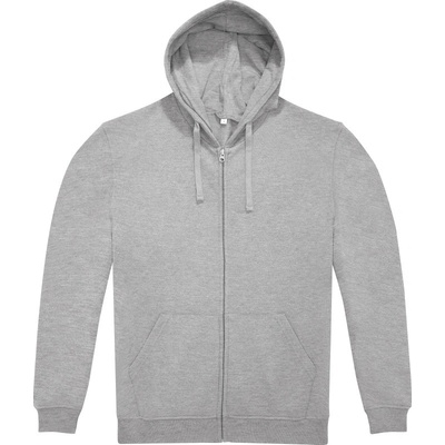 B&C mikina s kapucí B&C ID.224 Zip Hood na zip unisex COT01I22462002 sport grey