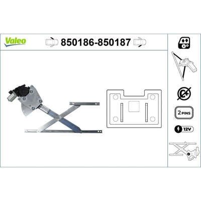 Zvedací zařízení oken VALEO 850186