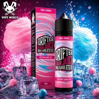 Juice Sauz Drifter Shake & Vape Cotton Candy Ice 12 ml