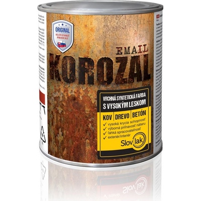 Slovlak Korozal Email 0,75 kg Čierny MAT