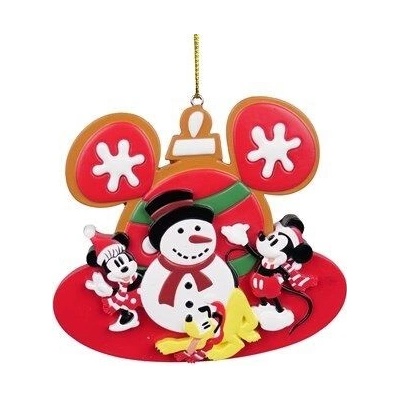 Disney Závěsná ozdoba Mickey ze sněhulákem