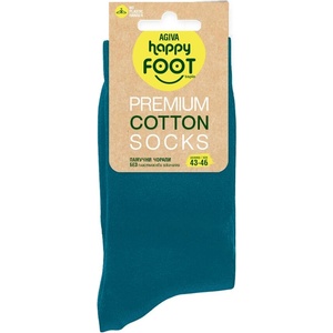 AGIVA Мъжки чорапи Agiva Happy Foottopia, Памук, Син, 43-46 размер (AGIVA-315)
