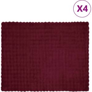 vidaXL Анти-слип изкуствено одеяло от заешка козина Olite 4 бр. 8.1 kg (42021853)