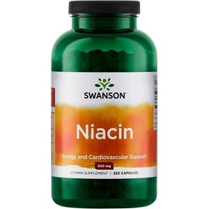 Swanson Niacin, 500 mg, 250 капсули, Swanson (SW047)