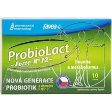 Favea ProbioLact forte N ° 12 probiotiká s Vitamínom C a D doplnok stravy 10 kapsúl