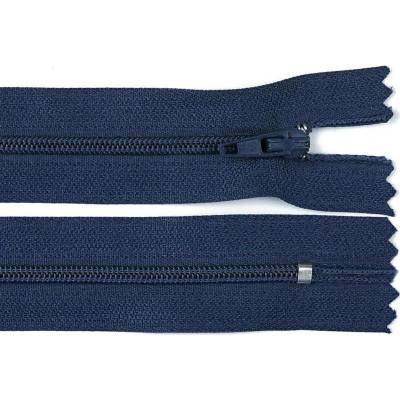Pro Háčkování Spirálový zip pinlock No 3 délka 30 cm tmavě modrý