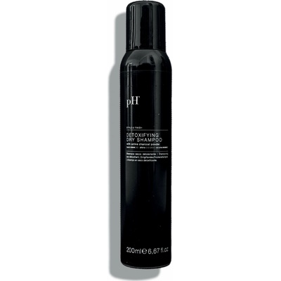 pH Laboratories detoxikační suchý šampon s aktivním uhlím DETOXIFYING DRY SHAMPOO 200 ml