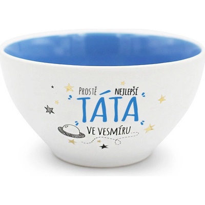 Nekupto Snídaňová miska Nejlepší tatínek ve vesmíru 400 ml 13,2x7,2 cm
