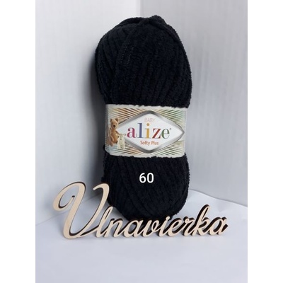 Alize softy plus 60 čierna