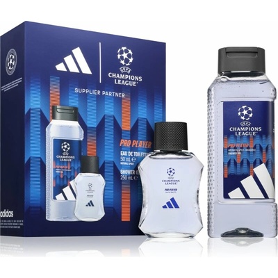 Adidas UEFA Champions League Pro Player EDT 50 ml + sprchový gél pre mužov 250 ml
