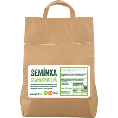 BIO slunečnicová semínka, 5 kg