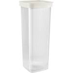HORECANO HOME-Кутия за съхранение квадратна КРЕМ 2150ml 11.3x11.3x29.2cm (32109C) (017439)