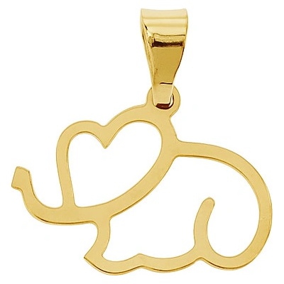 Lillian Vassago Zlatý přívěsek slon LLV31 GP050