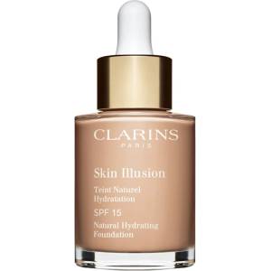 Clarins Skin Illusion Natural Hydrating Foundation озаряващ хидратиращ фон дьо тен SPF 15 цвят 107C Beige 30ml