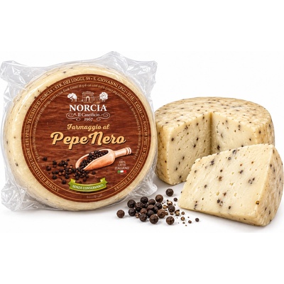 Norcia caciotta tartuffela kravský sýr s pepřem 300 g
