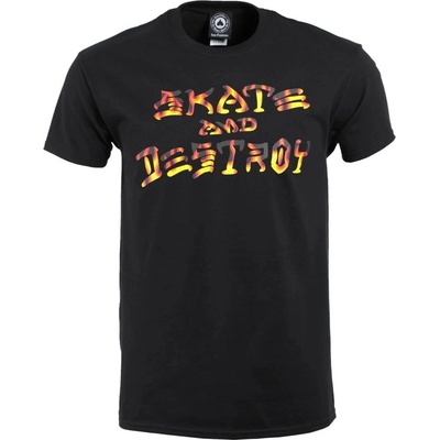 Triko Thrasher Skate And Destroy BBQ black