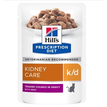 Hill's HILL'S PD Prescription Diet Feline k/d Kidney Care Beef 85g - пакетче