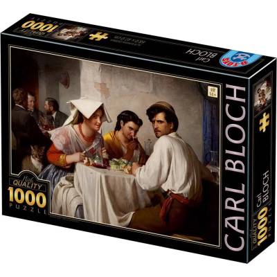 D-Toys - Puzzle Carl Bloch: In a Roman Osteria - 1 000 piese