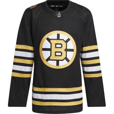 Adidas Dres Boston Bruins Black 100th Anniversary Primegreen Authentic Jersey