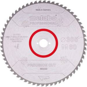 Metabo - Нож за трион за дърво 305х30 мм 60 зъба 628228000 (628228000)