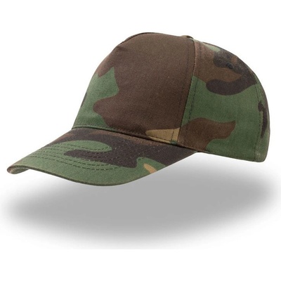 Atlantis Headwear Start Five 5 panelová baseballová COT-33003880099 Maskáčová