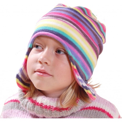 Pidilidi čepice dívčí fleecová proužky