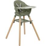 KikkaBoo Стол за хранене 6в1 Woody Army Green 2024 (31004010175) - tary