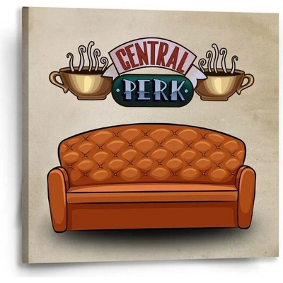 Sablio Obraz Seriál přátelé CENTRAL PERK Gauč - 50x50 cm