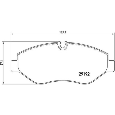 Sada brzdových platničiek kotúčovej brzdy BREMBO P 50 085